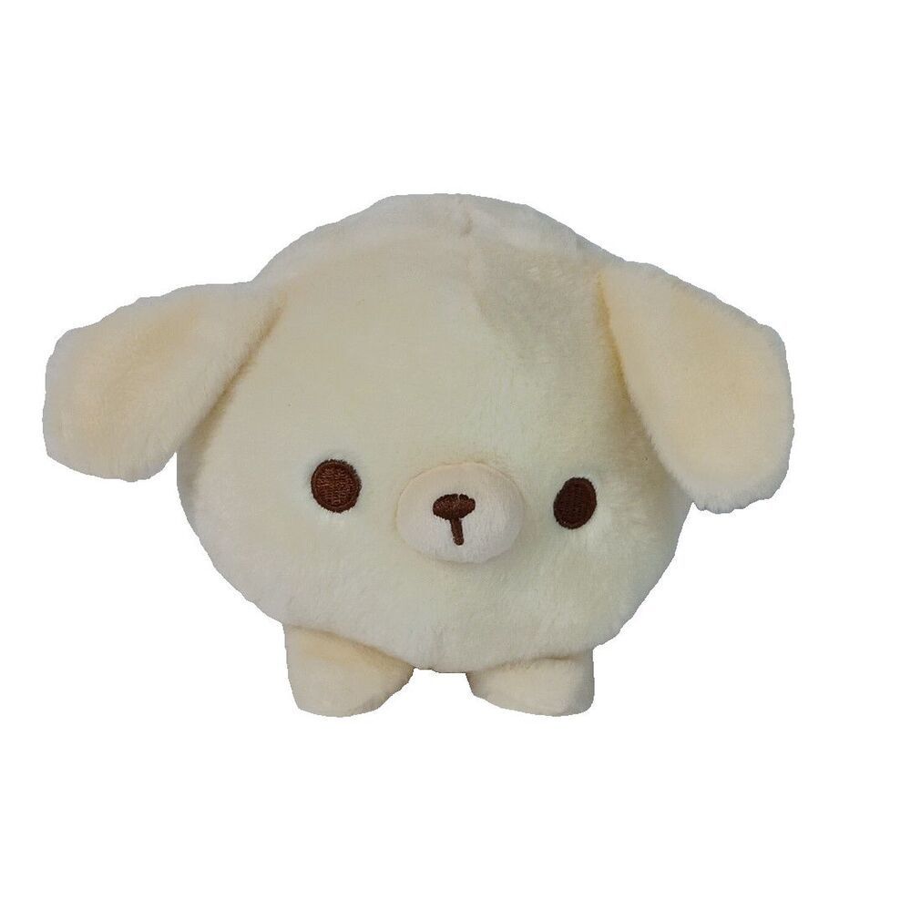 Yell Little Round Dog Plush Pastel Yellow Mochi 6inch Stuffed Puppy Japan